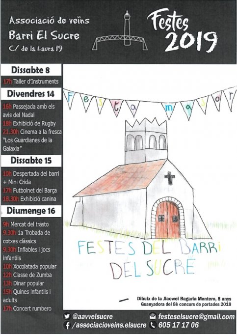 Cartell de les festes del barri El Sucre de Vic